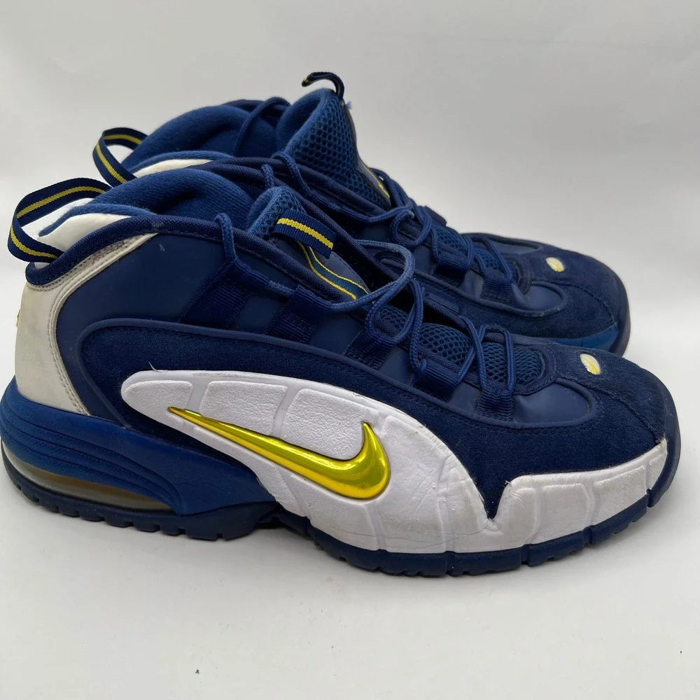 Nike Air Max Penny 1 Warriors Royal Blue Basketball Shoes 685153-401 Mens 8.5